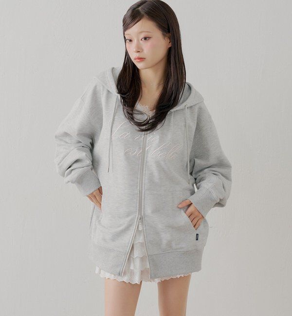  「花柄ルーズパーカー」|パーカー|