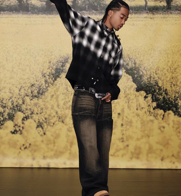  「《UNISEX / サイズ展開あり》スラッシュポケットブラストワイドデニム」|デニム|