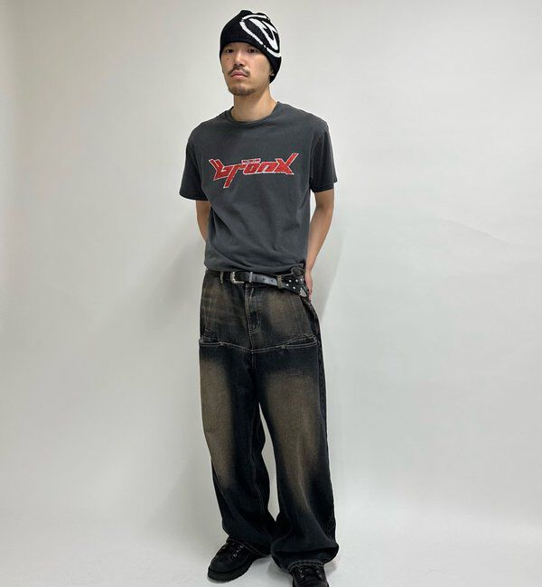  「《UNISEX / サイズ展開あり》スラッシュポケットブラストワイドデニム」|デニム|