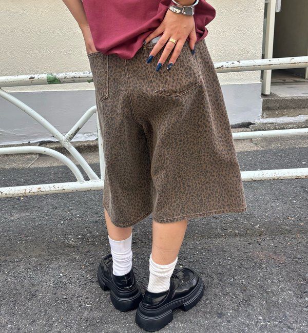  「PATTERNED TWILL SHORTS」|デニム|