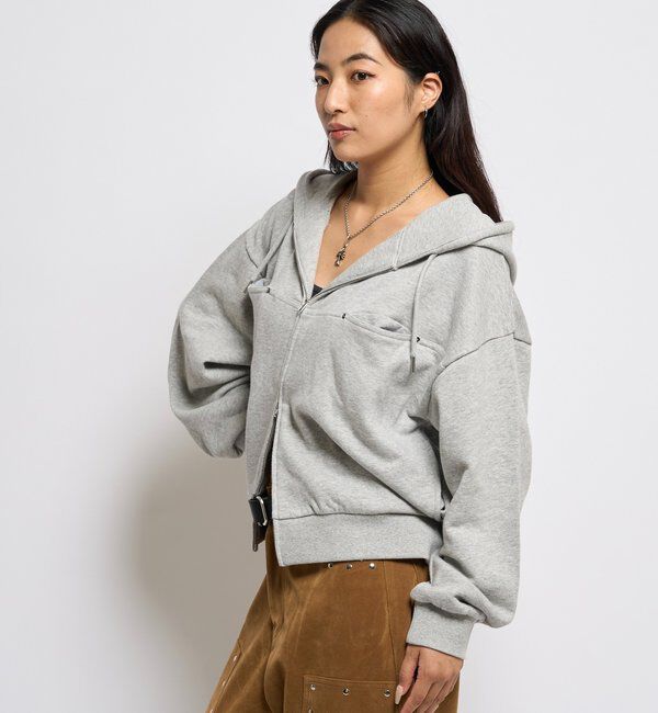  「スラッシュポケットスウェットパーカー」|パーカー|