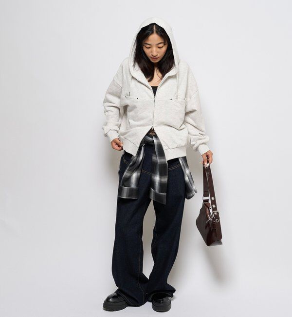  「スラッシュポケットスウェットパーカー」|パーカー|