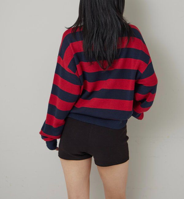  「KOOKYN KYジャガードボーダーニット」|ニット・セーター|