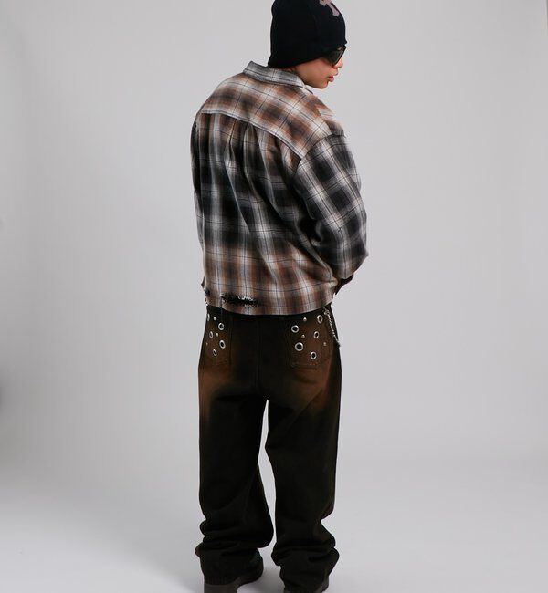  「【FromVintage】ダメージチェックシャツ」|シャツ・ブラウス|