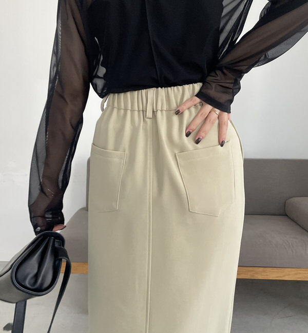  「【累計1万枚突破/全骨格◎/低身長サイズ】マキシIラインスカート」|スカート|