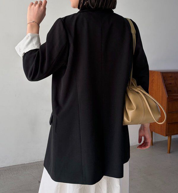  「【再販・サイズ展開あり・WEB限定カラー/グレージュ】Wテーラージャケット」|テーラードジャケット|