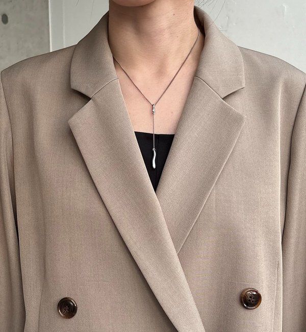  「【再販・サイズ展開あり・WEB限定カラー/グレージュ】Wテーラージャケット」|テーラードジャケット|