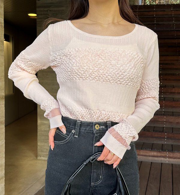  「シャーリングニット」|ニット・セーター|