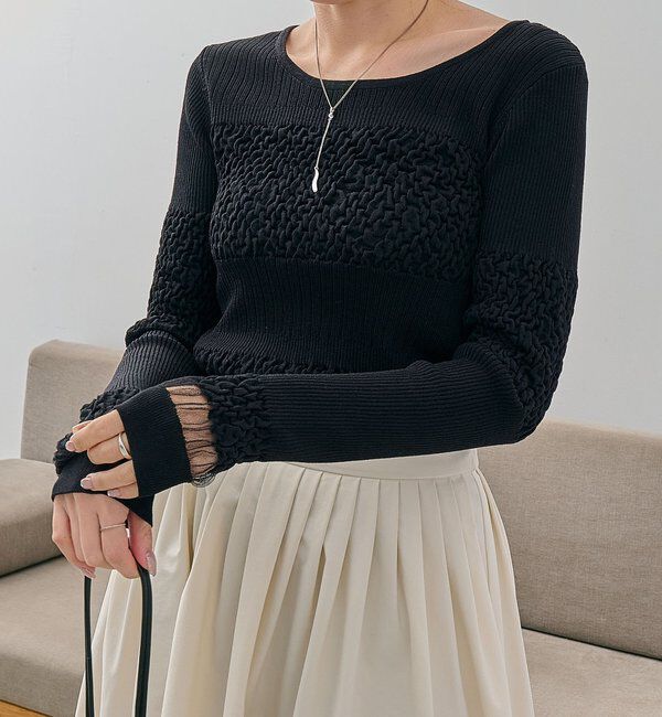  「シャーリングニット」|ニット・セーター|