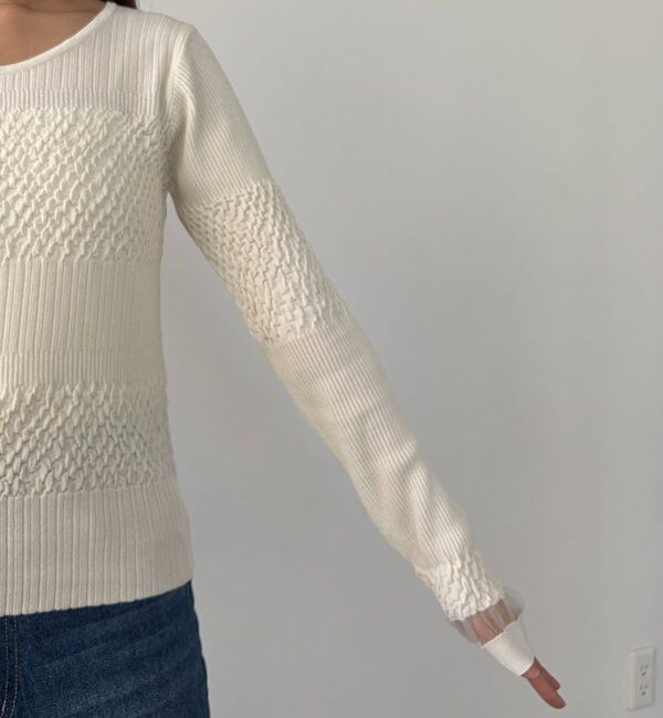  「シャーリングニット」|ニット・セーター|