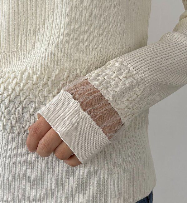  「シャーリングニット」|ニット・セーター|