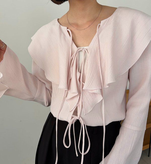  「フリルリボンブラウス」|シャツ・ブラウス|