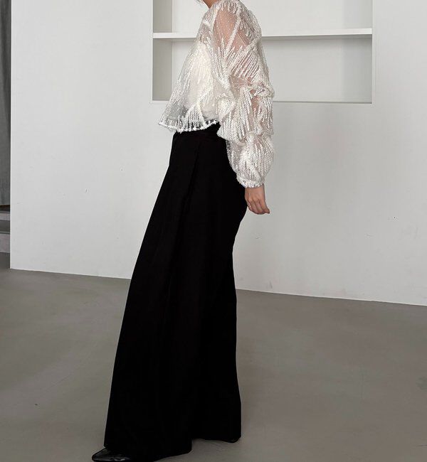  「【yuu企画】【サイズ展開あり】アシメウエストパンツ」|チノ|