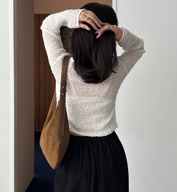  「【mana企画】シャーリングホックブラウス」|シャツ・ブラウス|