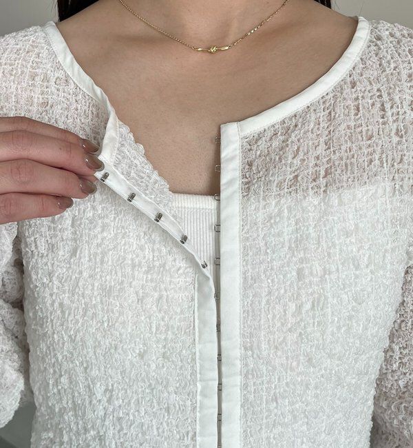  「【mana企画】シャーリングホックブラウス」|シャツ・ブラウス|