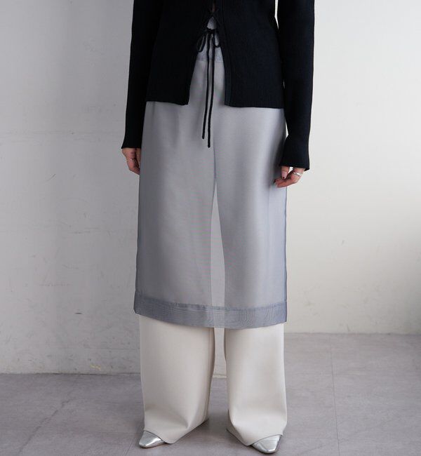  「ダブルクロスワイドパンツ」|チノ|