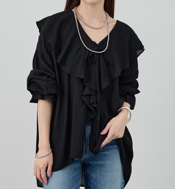  「フリルカラーブラウス」|シャツ・ブラウス|