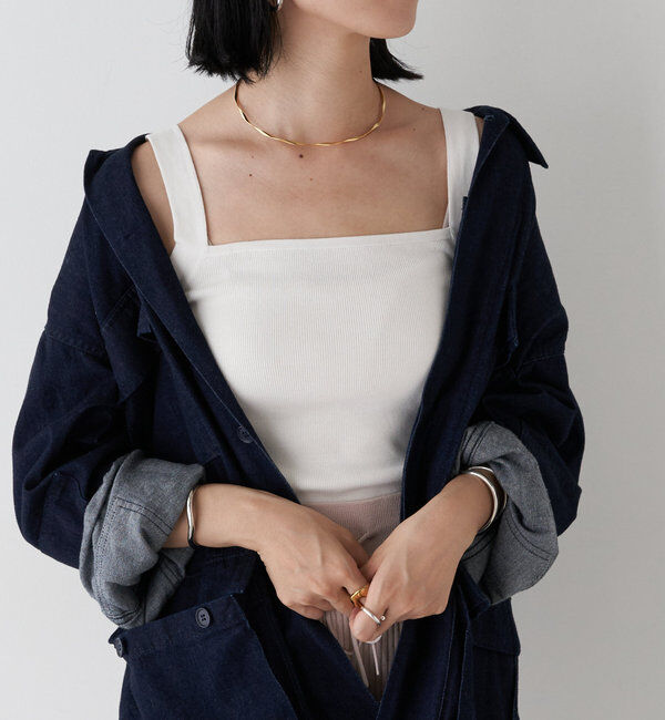  「【SHENERYの名品インナー】総針ニットキャミソール」|ニット・セーター|