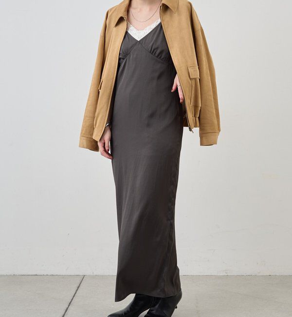  「サテンキャミワンピース」|ワンピース|