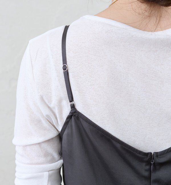  「サテンキャミワンピース」|ワンピース|