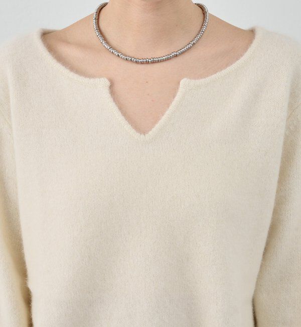  「ファーウールキーネックニット」|ニット・セーター|