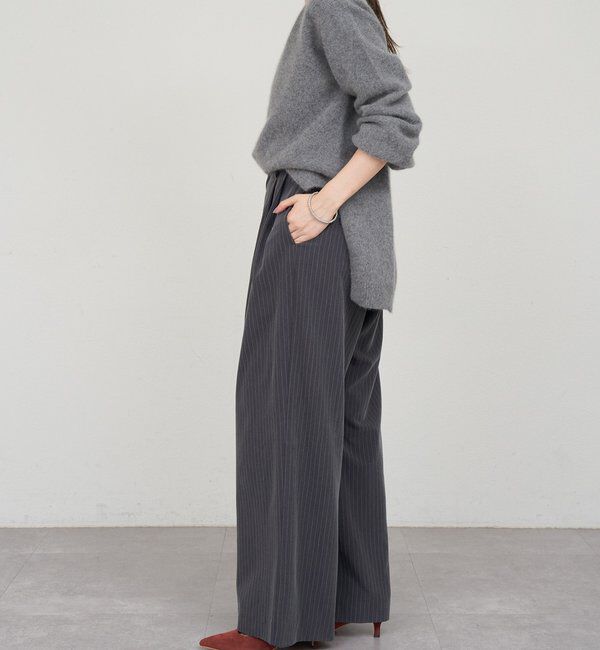  「ファーウールキーネックニット」|ニット・セーター|