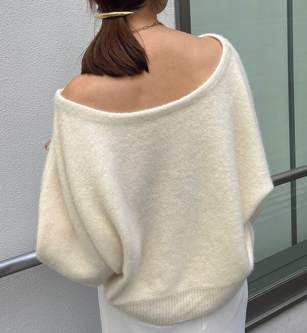  「ファーウールオフショルニット」|ニット・セーター|