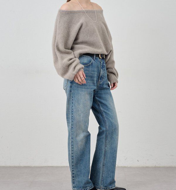  「ファーウールオフショルニット」|ニット・セーター|