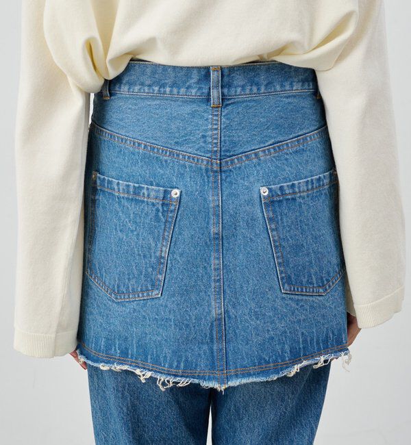  「レイヤードデニムスカート」|スカート|
