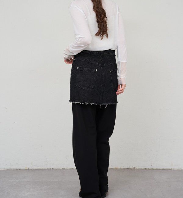  「レイヤードデニムスカート」|スカート|