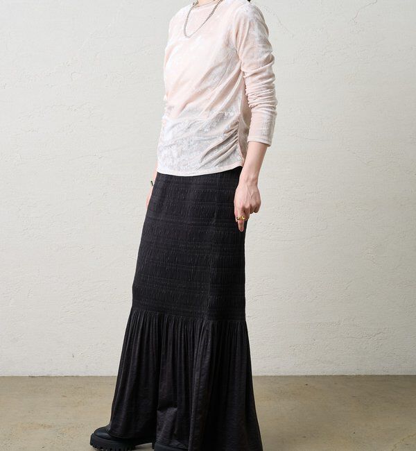  「プリーツマキシスカート」|スカート|