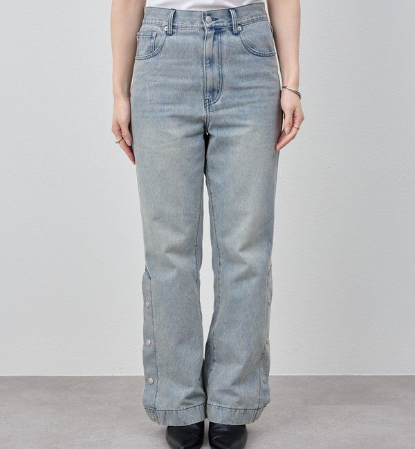  「サイドボタンデニム」|デニム|