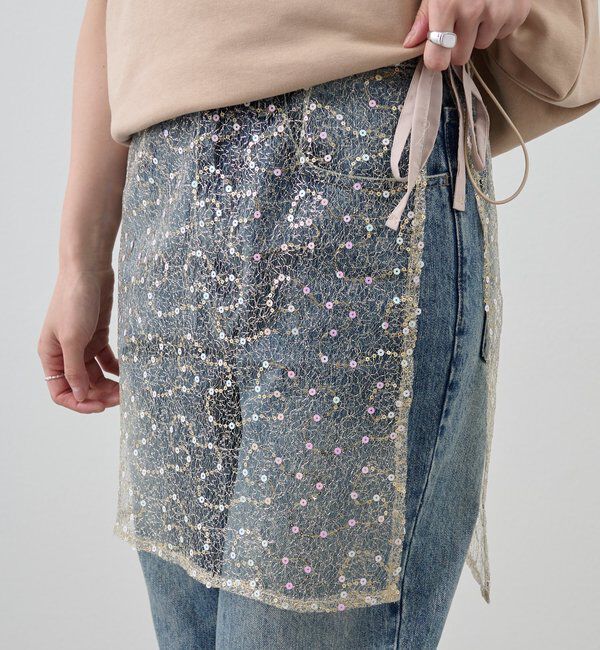  「スパンコールラップスカート」|スカート|