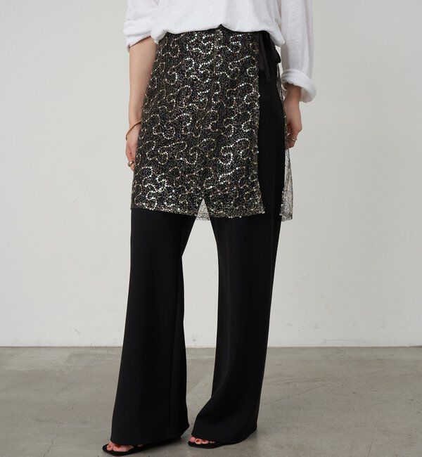  「スパンコールラップスカート」|スカート|