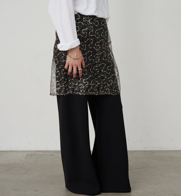  「スパンコールラップスカート」|スカート|