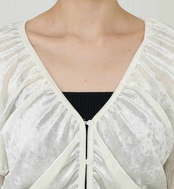  「シアーベロアカーディガン」|Tシャツ・カットソー|