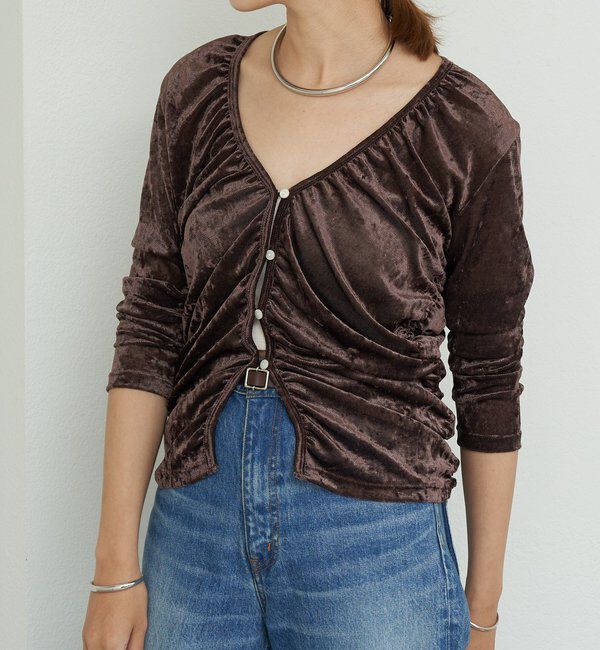  「シアーベロアカーディガン」|Tシャツ・カットソー|