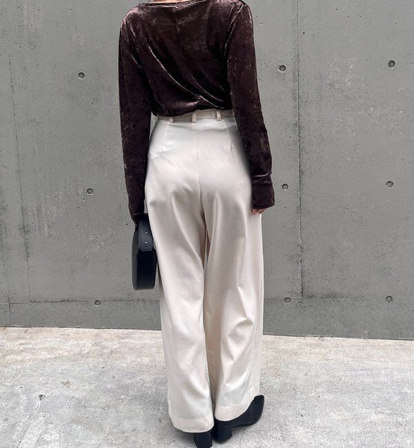  「ダブルタックワイドパンツ」|チノ|