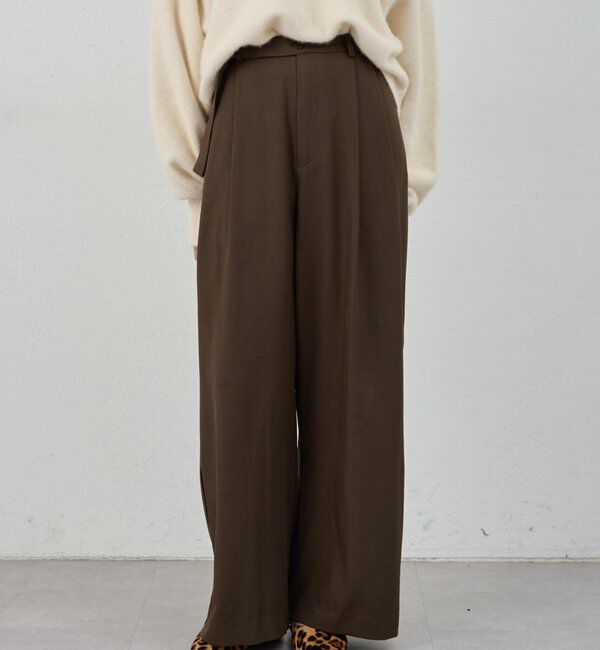  「ダブルタックワイドパンツ」|チノ|