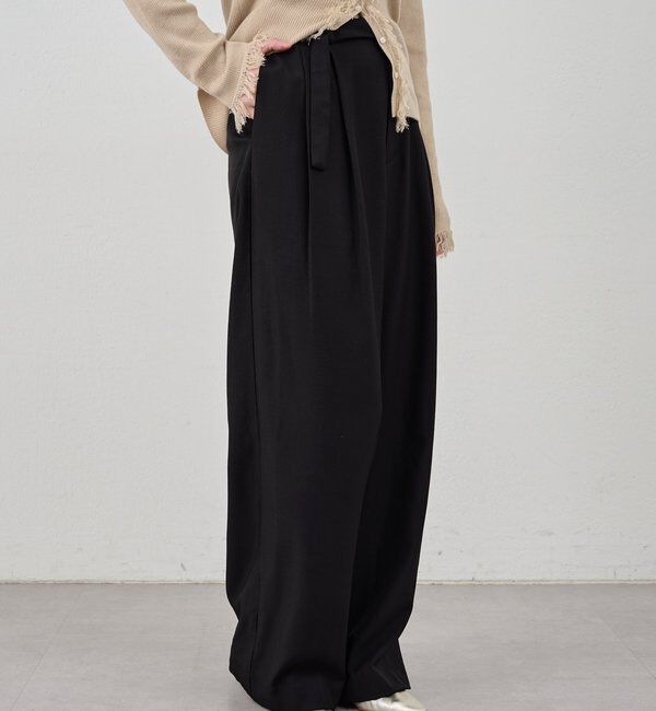  「ダブルタックワイドパンツ」|チノ|