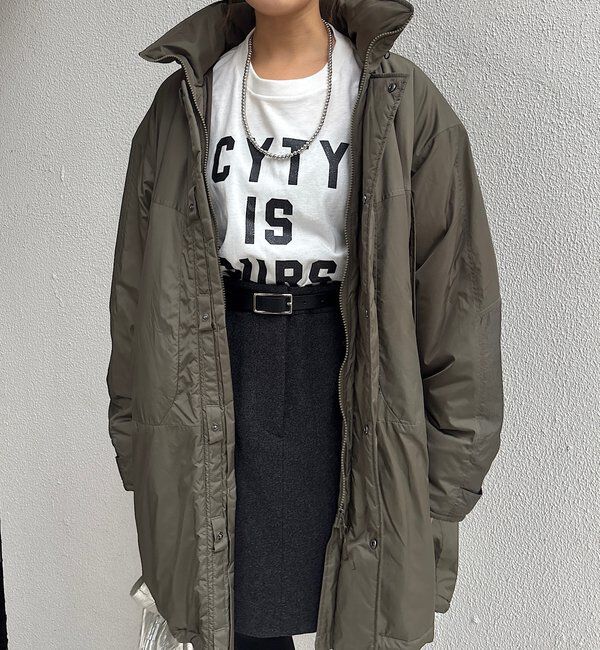  「《冬の定番》中綿コート」|その他|カーキ