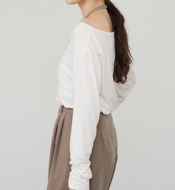  「ベーシックオフショルカットソー」|Tシャツ・カットソー|