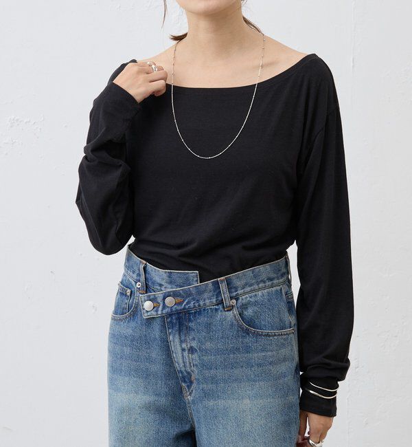  「ベーシックオフショルカットソー」|Tシャツ・カットソー|