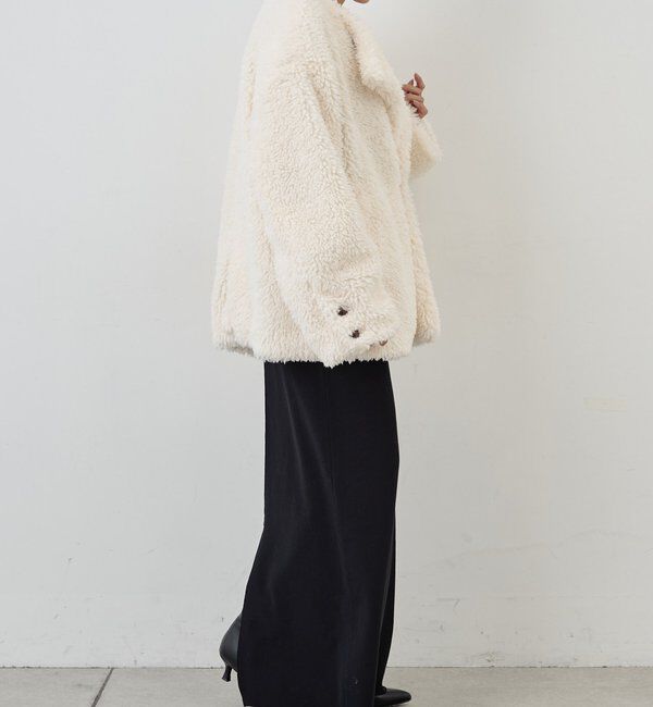  「ノーカラーボアコート」|その他|