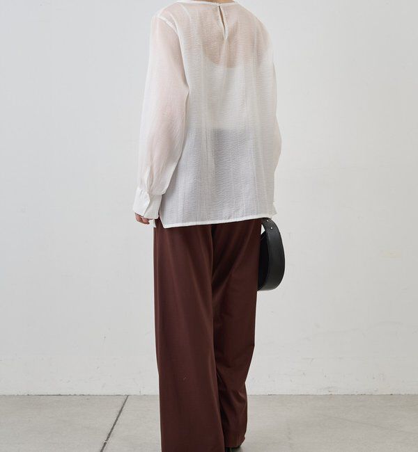  「【1枚でもレイヤードでも〇】サイドスリットシアーチュニック」|シャツ・ブラウス|