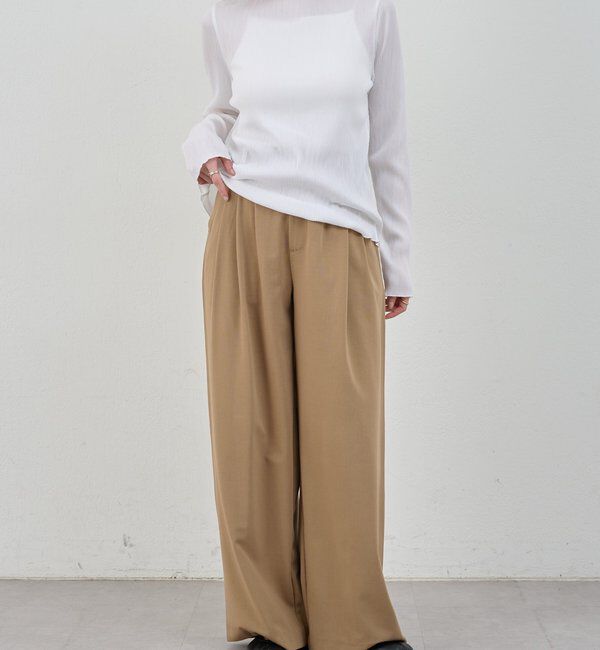  「【インフルエンサー＠tsuru00コラボ】3タックスラックスパンツ」|チノ|