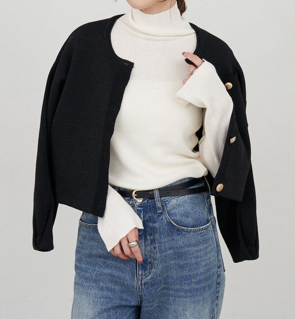  「ハイネックリブニット」|ニット・セーター|