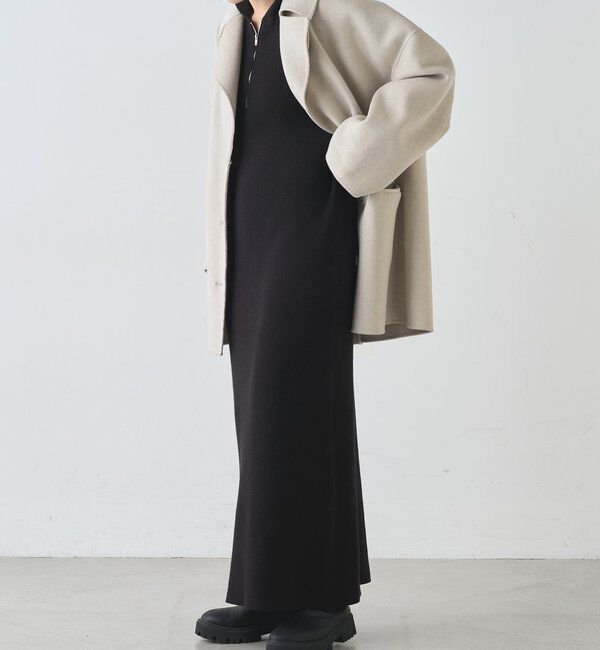  「フーデットジップワンピース」|ワンピース|