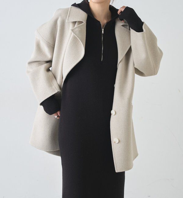  「フーデットジップワンピース」|ワンピース|