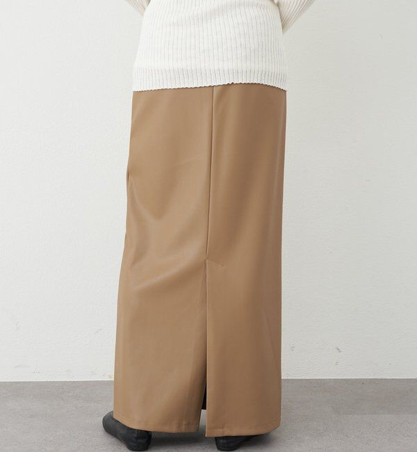  「レザーマキシスカート」|スカート|